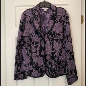 Beautiful purple/black Carpet Coat